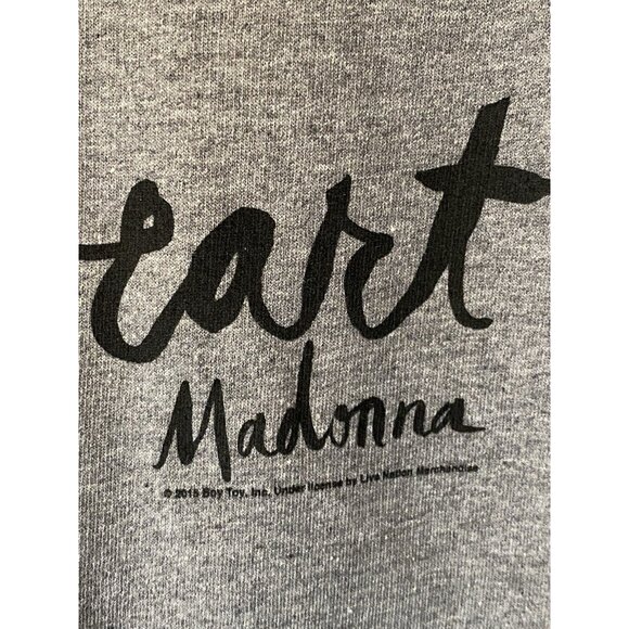 Madonna Rebel Heart Tour 2015 Gray Pullover Hoodie Men's XL Boy Toy New - Picture 5 of 7